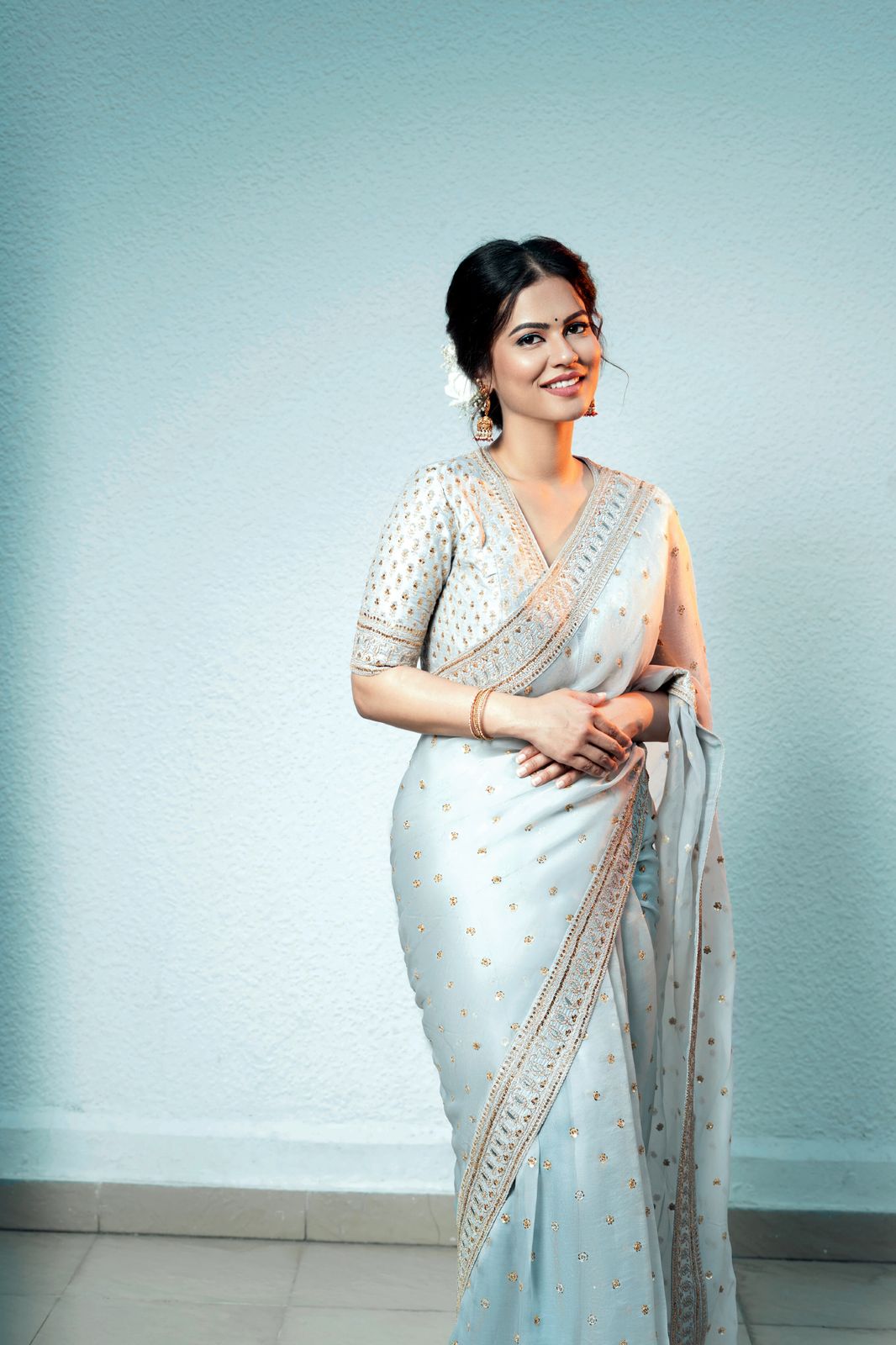 Sharmiela Mandre — saree portrait