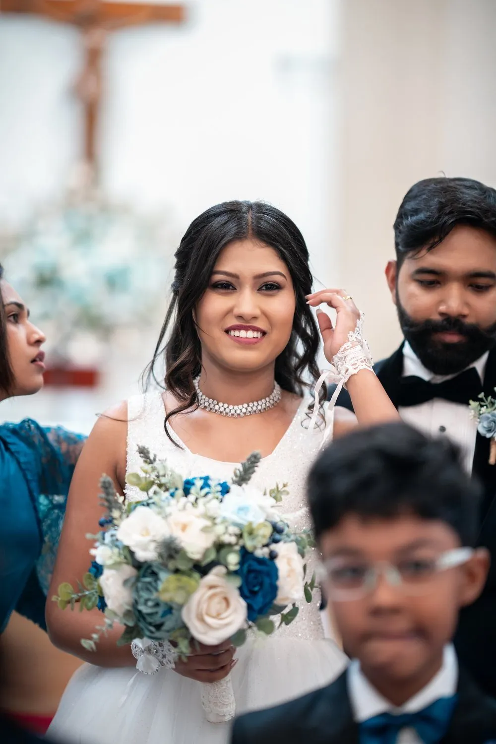 Couple at the altar — Dubai wedding