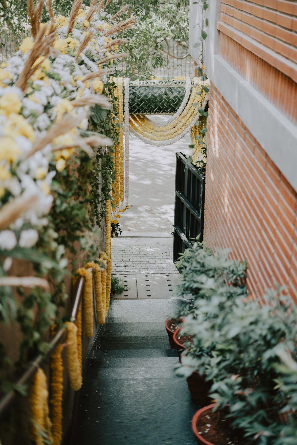 House warming — marigold entrance