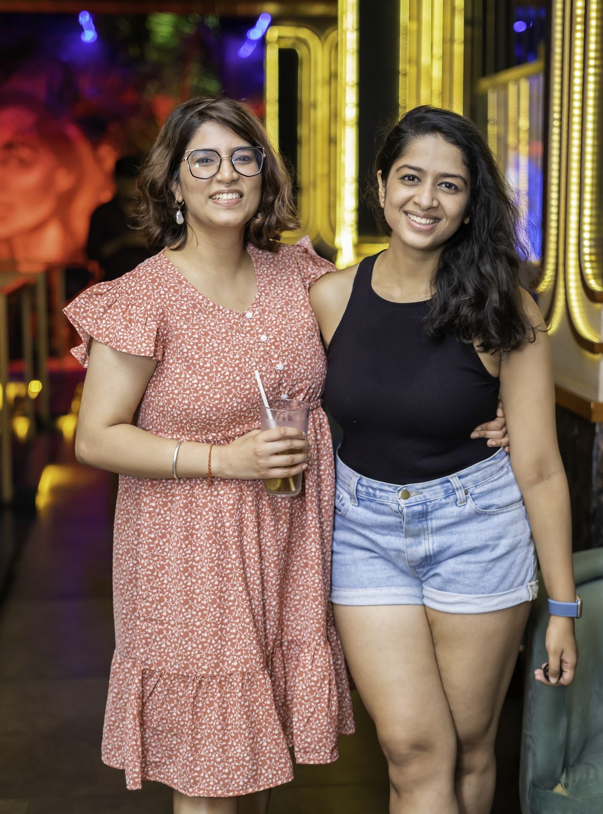 Friday night — friends at the club