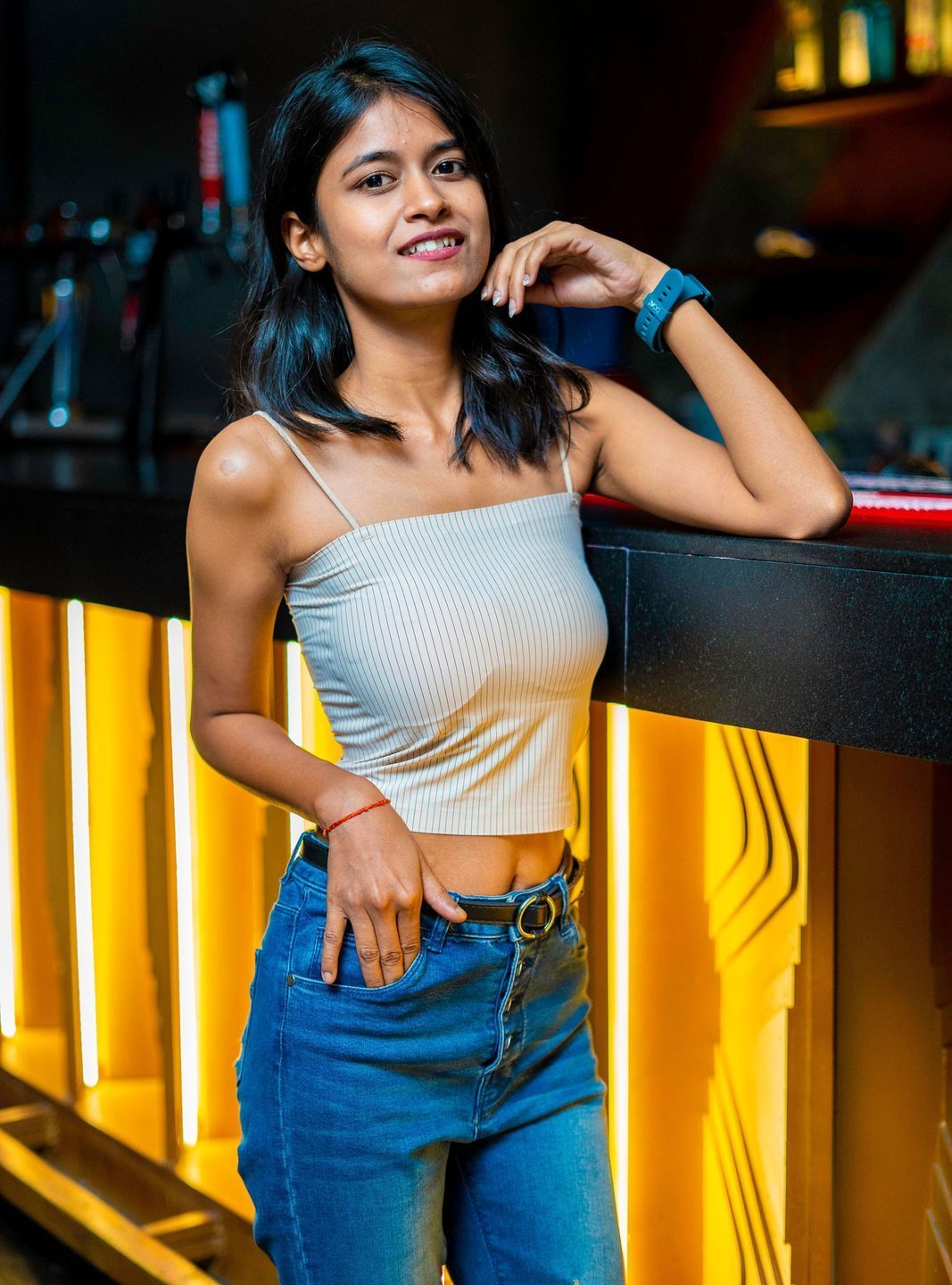 Nightlife photography — at the bar rail