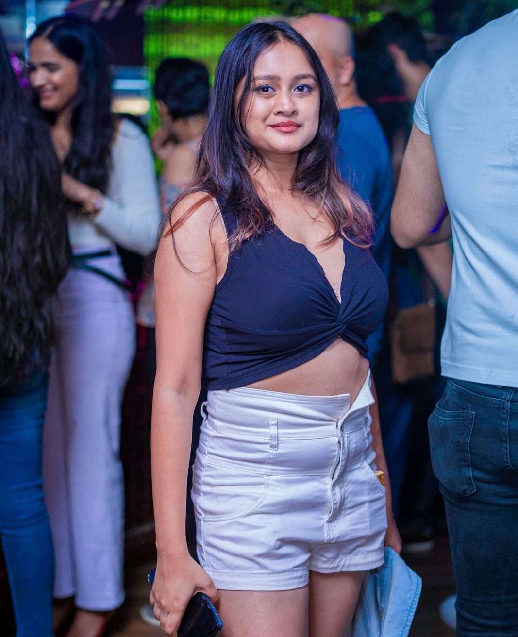 Party photography — under the neon