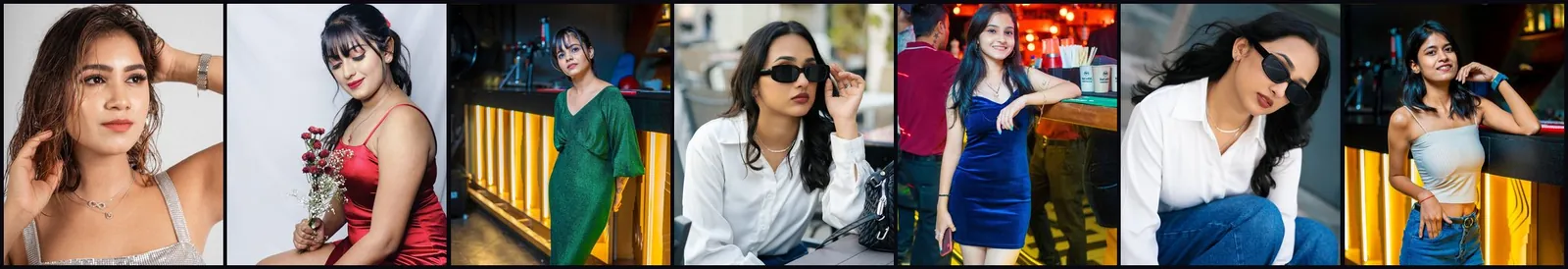 A wall of recent frames from the @yks_photoworks feed — fashion, editorial and nightlife