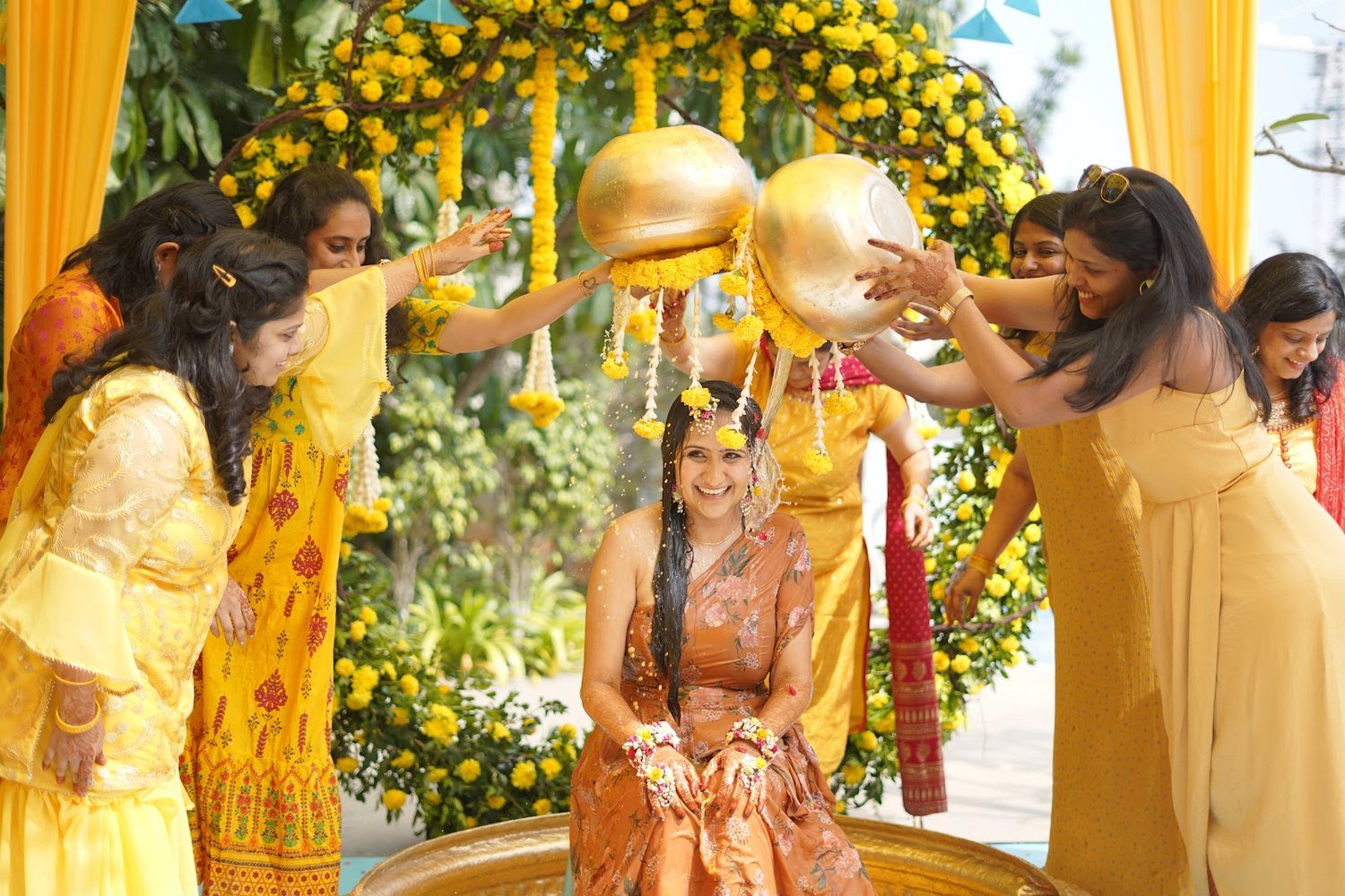 Bride in gold