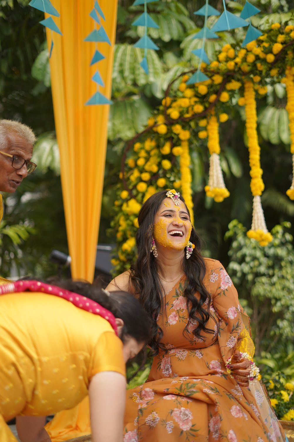Haldi ceremony portrait