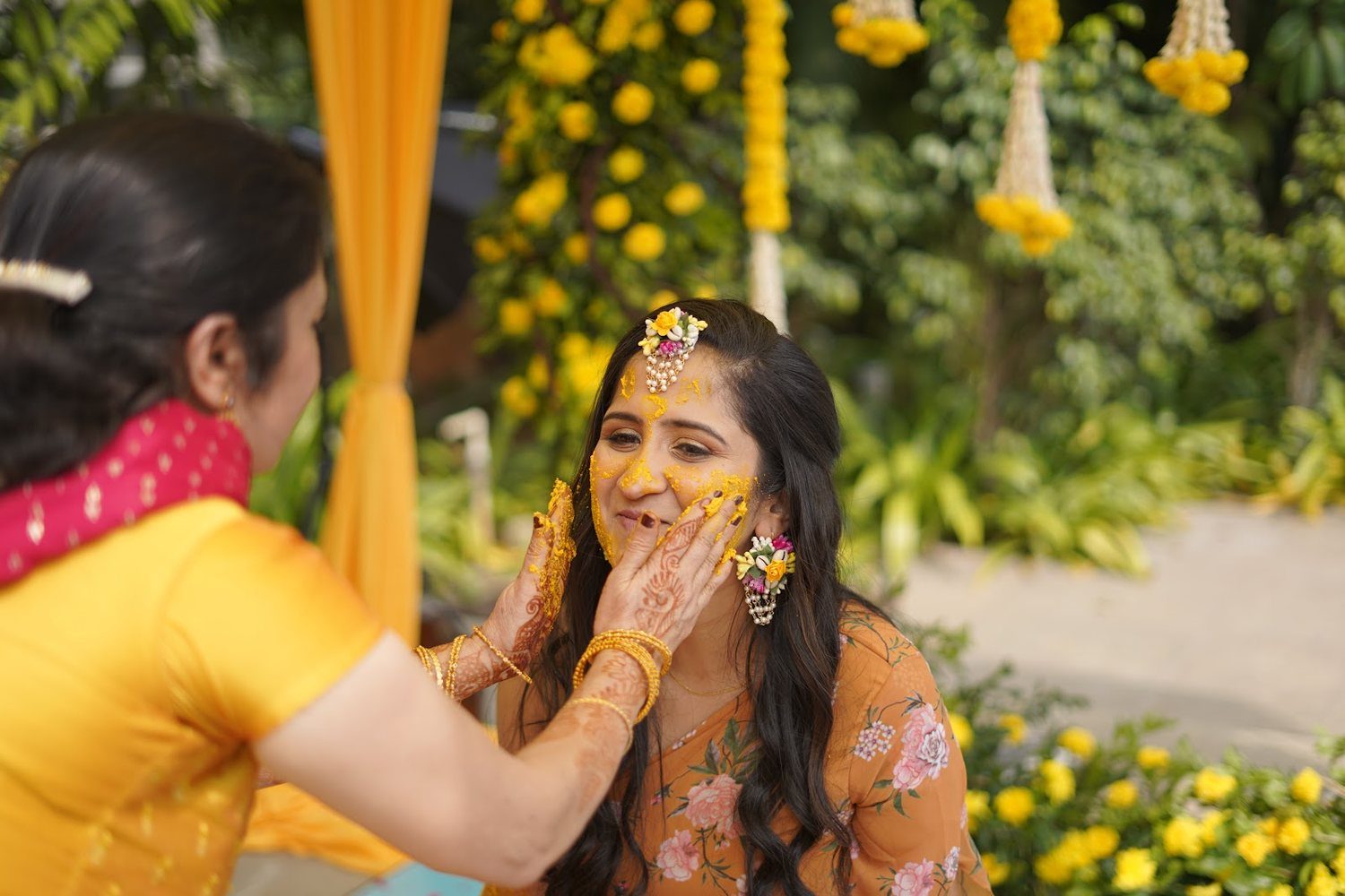 Haldi ceremony candid