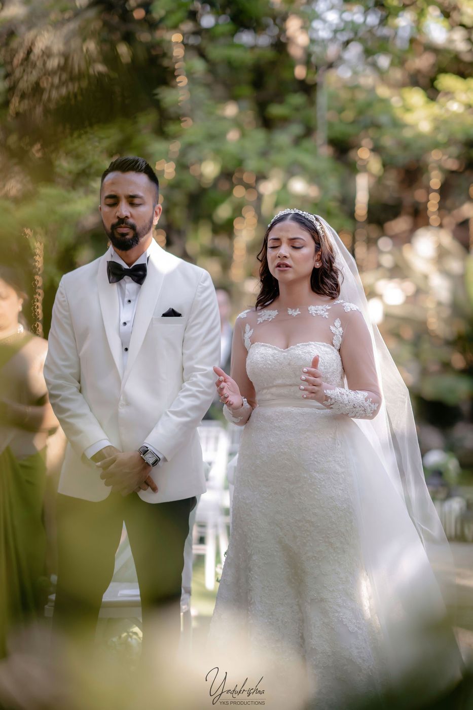 Couple in the garden path