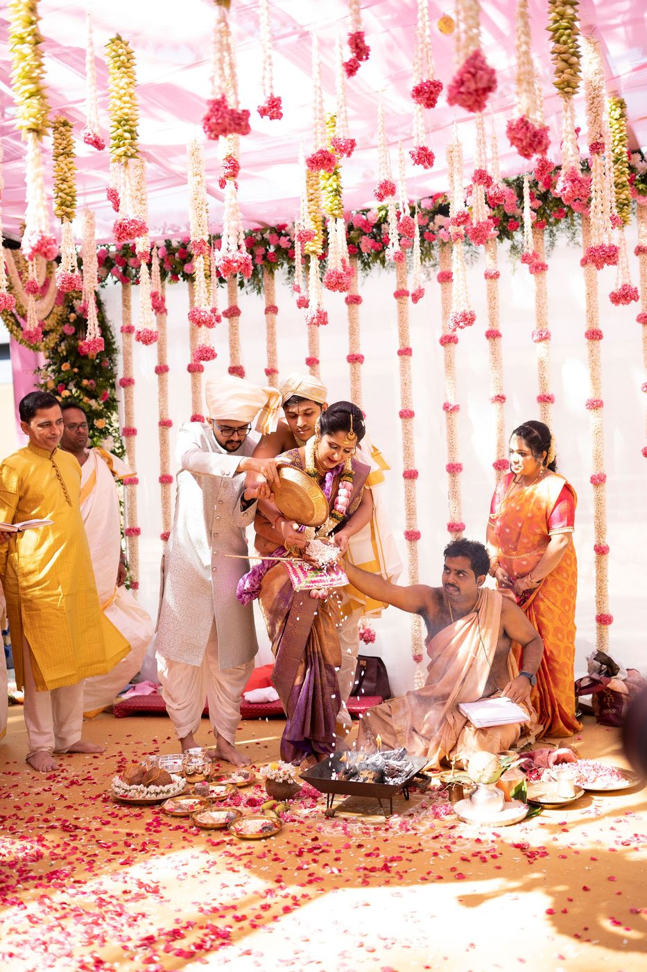 The ceremony in motion